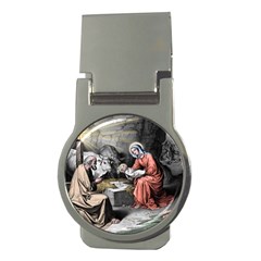 The Birth Of Christ Money Clips (round)  by Valentinaart