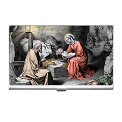 The Birth Of Christ Business Card Holders by Valentinaart