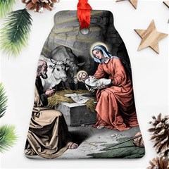 The Birth Of Christ Bell Ornament (two Sides) by Valentinaart