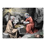 The birth of Christ Double Sided Flano Blanket (Mini)  35 x27  Blanket Front