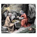 The birth of Christ Double Sided Flano Blanket (Small)  50 x40  Blanket Front