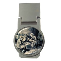 The Birth Of Christ Money Clips (round)  by Valentinaart