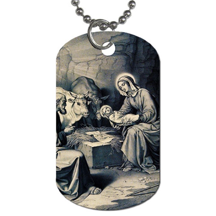 The birth of Christ Dog Tag (One Side)