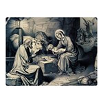 The birth of Christ Double Sided Flano Blanket (Mini)  35 x27  Blanket Back