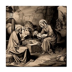 The Birth Of Christ Tile Coasters by Valentinaart