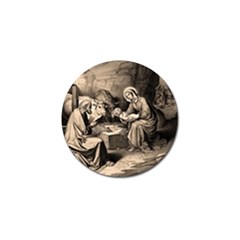 The Birth Of Christ Golf Ball Marker by Valentinaart