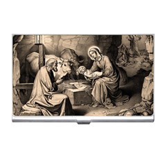 The Birth Of Christ Business Card Holders by Valentinaart