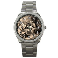 The Birth Of Christ Sport Metal Watch by Valentinaart