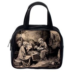 The Birth Of Christ Classic Handbags (one Side) by Valentinaart