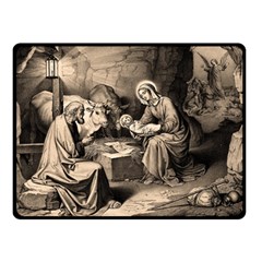 The Birth Of Christ Double Sided Fleece Blanket (small)  by Valentinaart