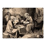 The birth of Christ Double Sided Flano Blanket (Mini)  35 x27  Blanket Front