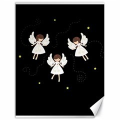 Christmas Angels  Canvas 18  X 24   by Valentinaart