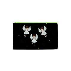 Christmas Angels  Cosmetic Bag (xs) by Valentinaart