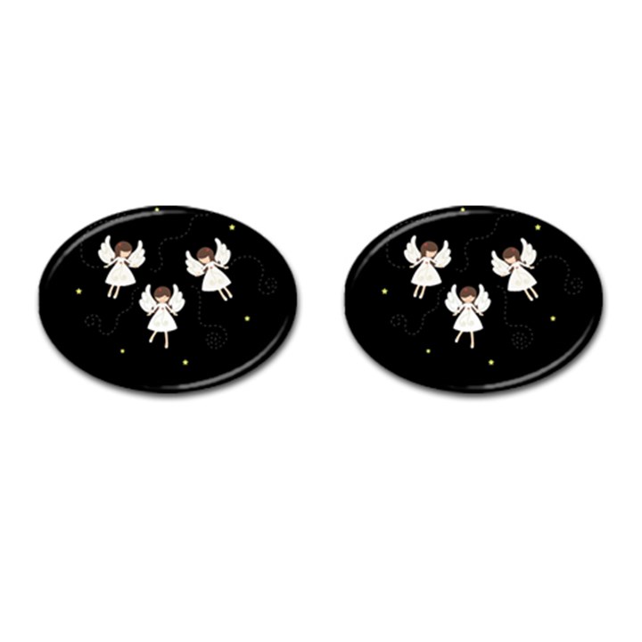 Christmas angels  Cufflinks (Oval)