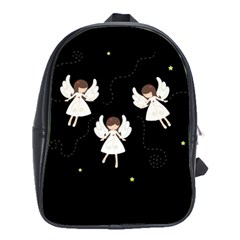 Christmas Angels  School Bag (large) by Valentinaart