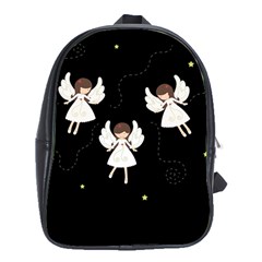 Christmas Angels  School Bag (xl) by Valentinaart