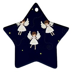 Christmas Angels  Star Ornament (two Sides) by Valentinaart