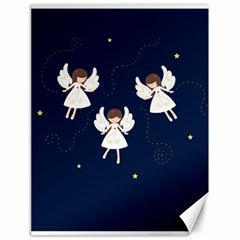 Christmas Angels  Canvas 18  X 24   by Valentinaart