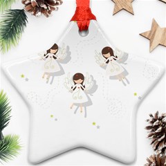 Christmas Angels  Ornament (star) by Valentinaart