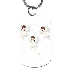 Christmas Angels  Dog Tag (one Side) by Valentinaart