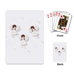 Christmas Angels  Playing Card by Valentinaart