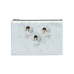 Christmas Angels  Cosmetic Bag (medium)  by Valentinaart