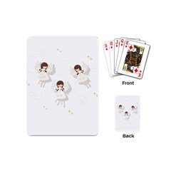 Christmas Angels  Playing Cards (mini)  by Valentinaart