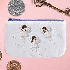 Christmas Angels  Large Coin Purse by Valentinaart