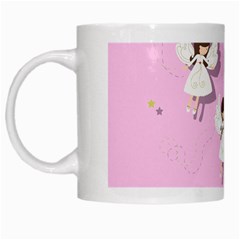 Christmas Angels  White Mugs