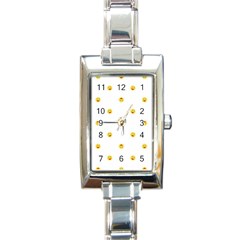 Happy Sun Motif Kids Seamless Pattern Rectangle Italian Charm Watch by dflcprintsclothing