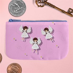 Christmas Angels  Large Coin Purse by Valentinaart