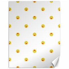 Happy Sun Motif Kids Seamless Pattern Canvas 12  X 16   by dflcprintsclothing