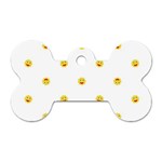 Happy Sun Motif Kids Seamless Pattern Dog Tag Bone (One Side) Front