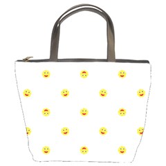 Happy Sun Motif Kids Seamless Pattern Bucket Bags