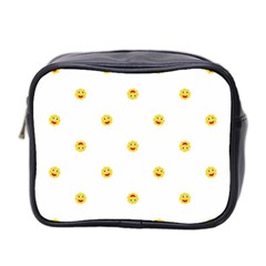 Happy Sun Motif Kids Seamless Pattern Mini Toiletries Bag 2-side