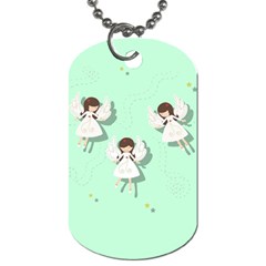 Christmas Angels  Dog Tag (two Sides) by Valentinaart