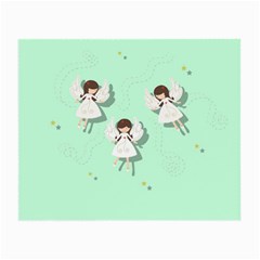 Christmas Angels  Small Glasses Cloth (2-side) by Valentinaart