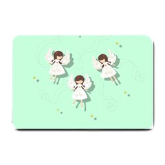 Christmas Angels  Small Doormat  by Valentinaart