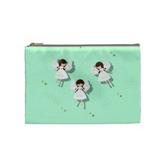 Christmas Angels  Cosmetic Bag (medium)  by Valentinaart