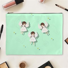 Christmas Angels  Cosmetic Bag (xl) by Valentinaart