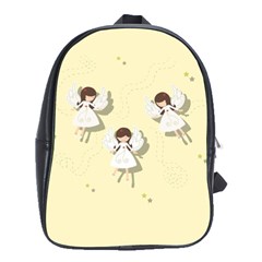 Christmas Angels  School Bag (large) by Valentinaart