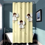 Christmas angels  Shower Curtain 36  x 72  (Stall)  Curtain(36 X72 ) - 33.26 x66.24  Curtain(36 X72 )