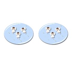 Christmas Angels  Cufflinks (oval) by Valentinaart