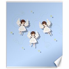 Christmas Angels  Canvas 8  X 10  by Valentinaart