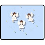 Christmas angels  Fleece Blanket (Medium)  60 x50  Blanket Front