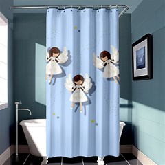 Christmas Angels  Shower Curtain 36  X 72  (stall)  by Valentinaart