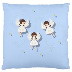 Christmas Angels  Large Cushion Case (two Sides) by Valentinaart