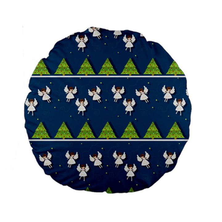 Christmas angels  Standard 15  Premium Round Cushions