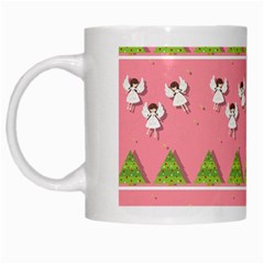 Christmas Angels  White Mugs