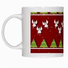 Christmas Angels  White Mugs